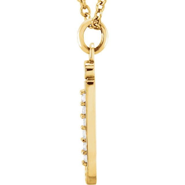14k yellow rose white gold .025 ctw diamond tiny petite lowercase letter j initial alphabet pendant charm necklace