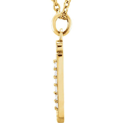 14k yellow rose white gold .025 ctw diamond tiny petite lowercase letter j initial alphabet pendant charm necklace