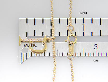 14k yellow rose white gold .04 ctw diamond tiny petite lowercase letter p initial alphabet pendant charm necklace