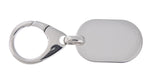 Indlæs billede til gallerivisning Engravable Sterling Silver Key Holder Ring Keychain Personalized Engraved Monogram
