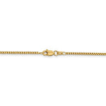 Load image into Gallery viewer, 14K Yellow Gold 1.5mm Round Box Bracelet Anklet Choker Necklace Pendant Chain Lobster Clasp
