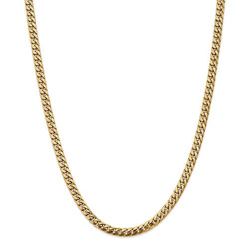 14k yellow gold 5mm miami cuban link bracelet anklet choker necklace pendant chain
