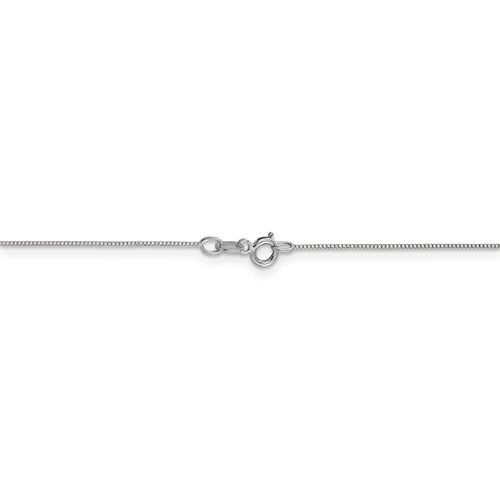 14k white gold 0.5mm box bracelet anklet necklace choker pendant chain
