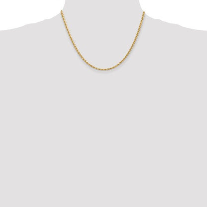 14k solid yellow gold 3.25mm diamond cut rope bracelet anklet choker necklace pendant chain