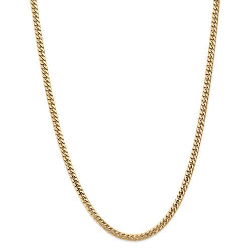 14k yellow gold 4.3mm miami cuban link bracelet anklet choker necklace pendant chain