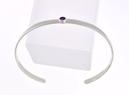 14k yellow white rose gold or sterling silver aquamarine cuff bangle bracelet