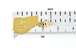 Carregar imagem no visualizador da galeria, 14K Gold or Sterling Silver Georgia GA State Map Pendant Charm Personalized Monogram
