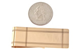 Load image into Gallery viewer, 14k Solid Yellow Gold Money Clip Personalized Engraved Monogram
