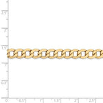 이미지를 갤러리 뷰어에 로드 , 14K Yellow Gold 7mm Curb Link Bracelet Anklet Choker Necklace Pendant Chain
