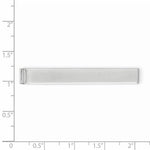Load image into Gallery viewer, Sterling Silver Engravable Tie Bar Clip Personalized Engraved Monogram
