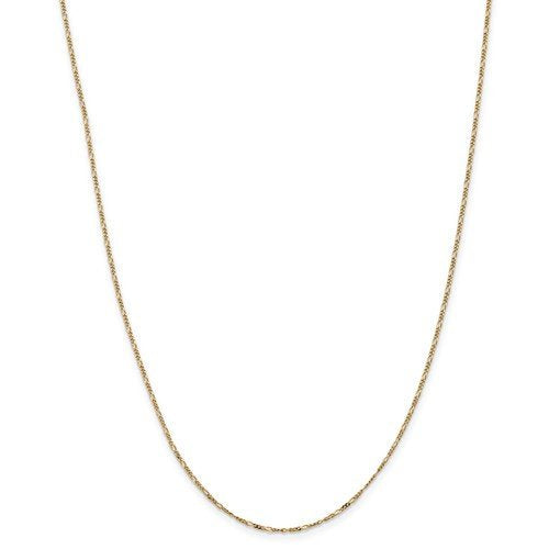 14k yellow gold 1.25mm flat figaro bracelet anklet choker necklace pendant chain