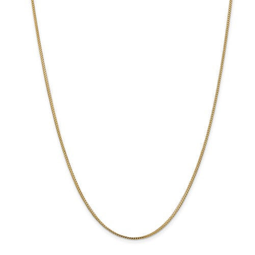 14k yellow gold 1mm franco bracelet anklet choker necklace pendant chain