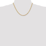 Charger l&#39;image dans la galerie, 14K Solid Yellow Gold 3.25mm Byzantine Bracelet Anklet Necklace Choker Pendant Chain
