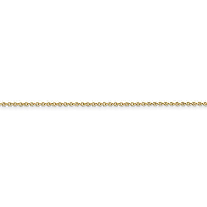 14k yellow gold 1.4mm cable bracelet anklet choker necklace pendant chain