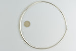 이미지를 갤러리 뷰어에 로드 , Sterling Silver Gold Plated Reversible 3mm to 6mm Graduated Tapered Omega Cubetto Choker Necklace Pendant Chain
