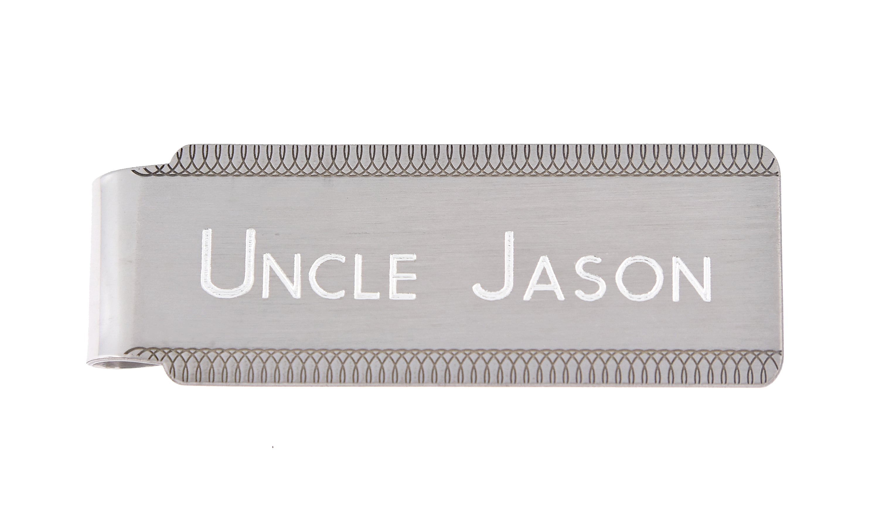 Engravable Solid Sterling Silver Money Clip Personalized Engraved Monogram JJ77