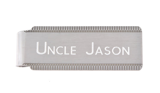 engravable solid sterling silver money clip personalized engraved monogram jj77