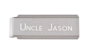 Engravable Solid Sterling Silver Money Clip Personalized Engraved Monogram JJ77