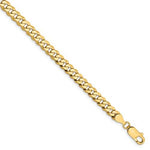 Load image into Gallery viewer, 14k Yellow Gold 4.75mm Beveled Curb Link Bracelet Anklet Choker Necklace Pendant Chain
