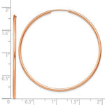 Load image into Gallery viewer, 14k Rose Gold Classic Endless Round Hoop Earrings 44mm x 1.5mm
