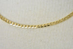 Load image into Gallery viewer, 14K Yellow Gold 2.2mm Beveled Curb Link Bracelet Anklet Choker Necklace Pendant Chain
