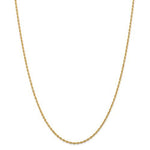 Carica l&#39;immagine nel visualizzatore di Gallery, 14k Yellow Gold 2mm Diamond Cut Quadruple Rope Bracelet Anklet Necklace Chain
