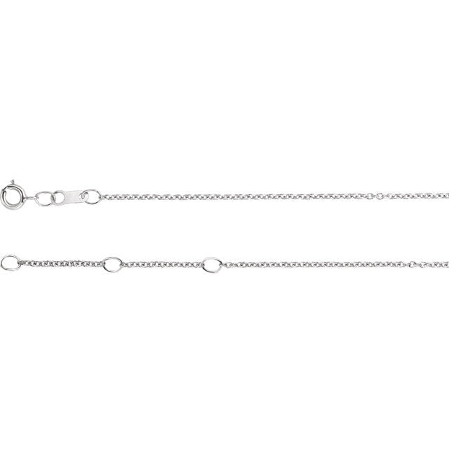 platinum 18k 14k 10k yellow rose white gold 1mm cable bracelet anklet choker necklace pendant chain