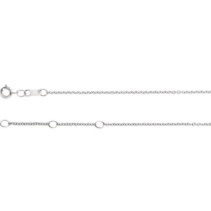 platinum 18k 14k 10k yellow rose white gold 1mm cable bracelet anklet choker necklace pendant chain