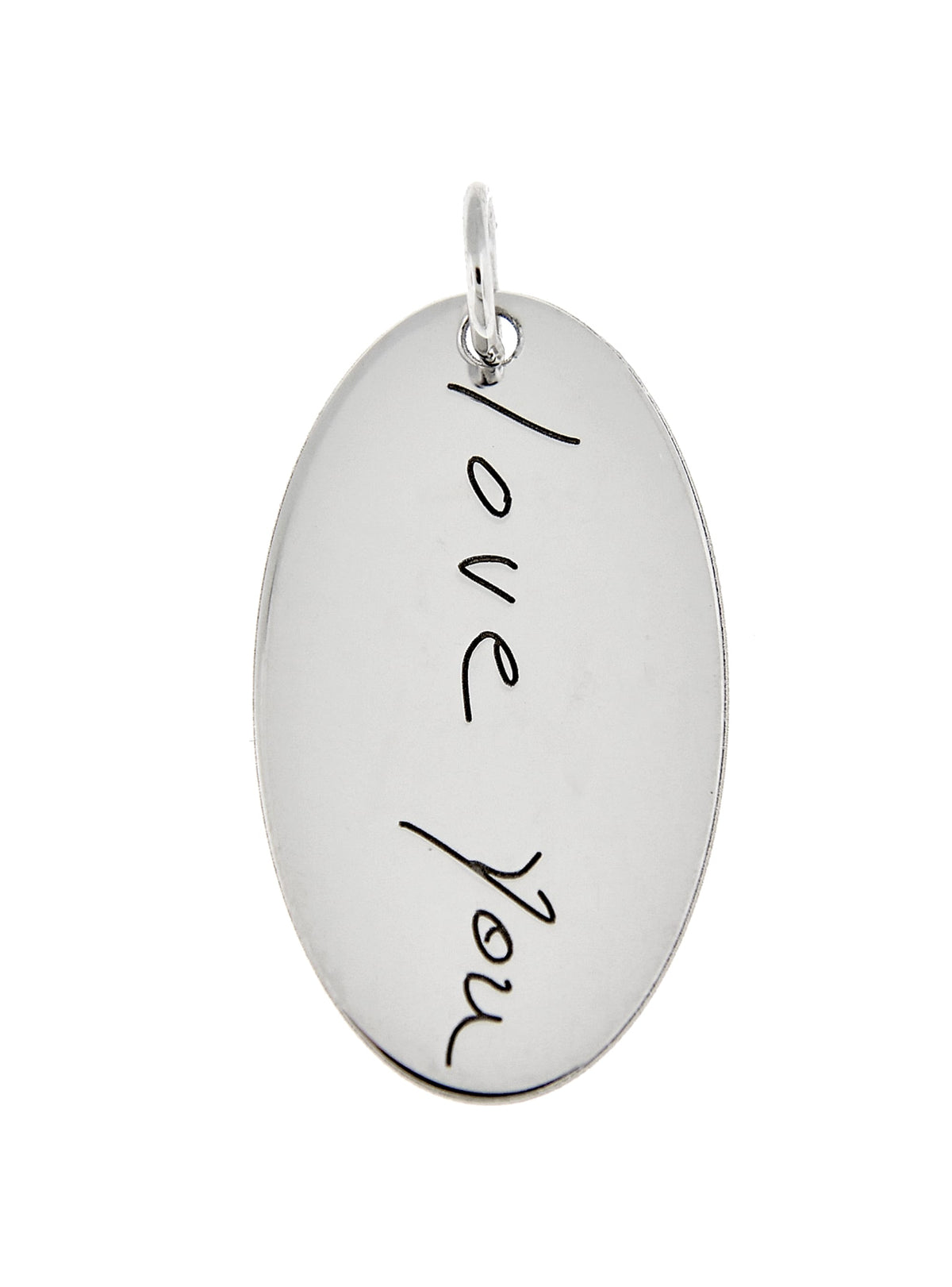 14k 10k gold sterling silver handwriting name oval pendant charm personalized