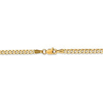 Load image into Gallery viewer, 14K Yellow Gold 3mm Open Concave Curb Bracelet Anklet Choker Necklace Pendant Chain
