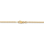 Load image into Gallery viewer, 14K Yellow Gold 1.65mm Diamond Cut Cable Bracelet Anklet Choker Necklace Pendant Chain
