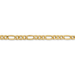 Lataa kuva Galleria-katseluun, 14K Yellow Gold 6mm Lightweight Figaro Bracelet Anklet Choker Necklace Chain
