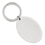 Carica l&#39;immagine nel visualizzatore di Gallery, Engravable Sterling Silver Oval Key Holder Ring Keychain Personalized Engraved Monogram
