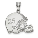 Load image into Gallery viewer, 14k 10k Gold Sterling Silver Football Helmet Personalized Pendant
