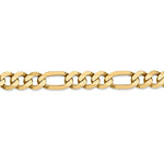 Afbeelding in Gallery-weergave laden, 14K Yellow Gold 8.75mm Flat Figaro Bracelet Anklet Choker Pendant Necklace Chain
