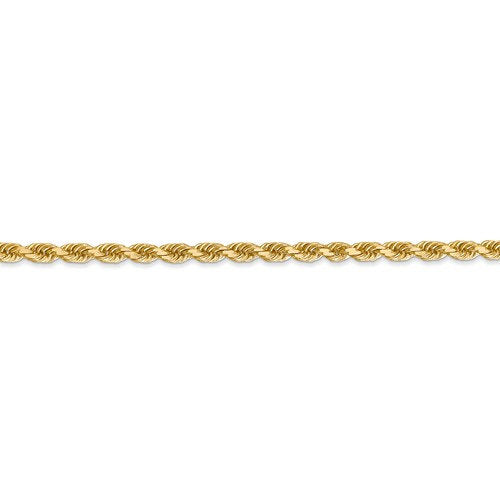 14k solid yellow gold 3.25mm diamond cut rope bracelet anklet choker necklace pendant chain