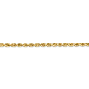 14K Solid Yellow Gold 3.25mm Diamond Cut Rope Bracelet Anklet Choker Necklace Pendant Chain