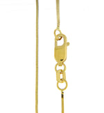 Indlæs billede til gallerivisning 14K Yellow Gold 1mm Octagonal Snake Bracelet Anklet Choker Necklace Pendant Chain
