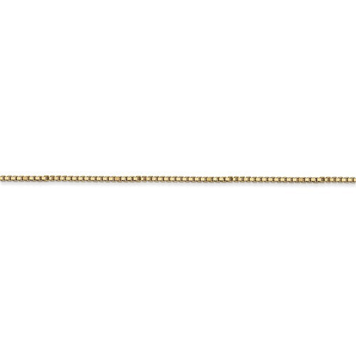 14k yellow gold 1mm box bracelet anklet choker necklace pendant chain