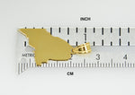 Załaduj obraz do przeglądarki galerii, 14K Gold or Sterling Silver Maine ME State Map Pendant Charm Personalized Monogram
