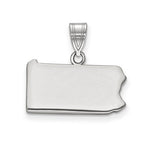 Afbeelding in Gallery-weergave laden, 14K Gold or Sterling Silver Pennsylvania PA State Map Pendant Charm Personalized Monogram
