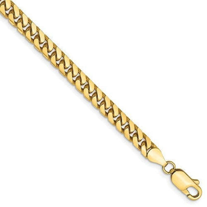 14k yellow gold 4.3mm miami cuban link bracelet anklet choker necklace pendant chain