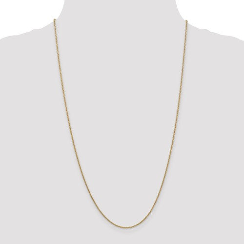 14k yellow gold 1.5mm cable bracelet anklet choker necklace pendant chain