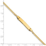 Load image into Gallery viewer, 14K Yellow Gold Baby Children&#39;s Engravable ID Curb Link Bracelet 6 inches Personalized
