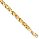 Load image into Gallery viewer, 14K Solid Yellow Gold 5.25mm Byzantine Bracelet Anklet Necklace Choker Pendant Chain
