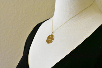 10k yellow gold 24mm round circle disc pendant charm personalized monogram engraved