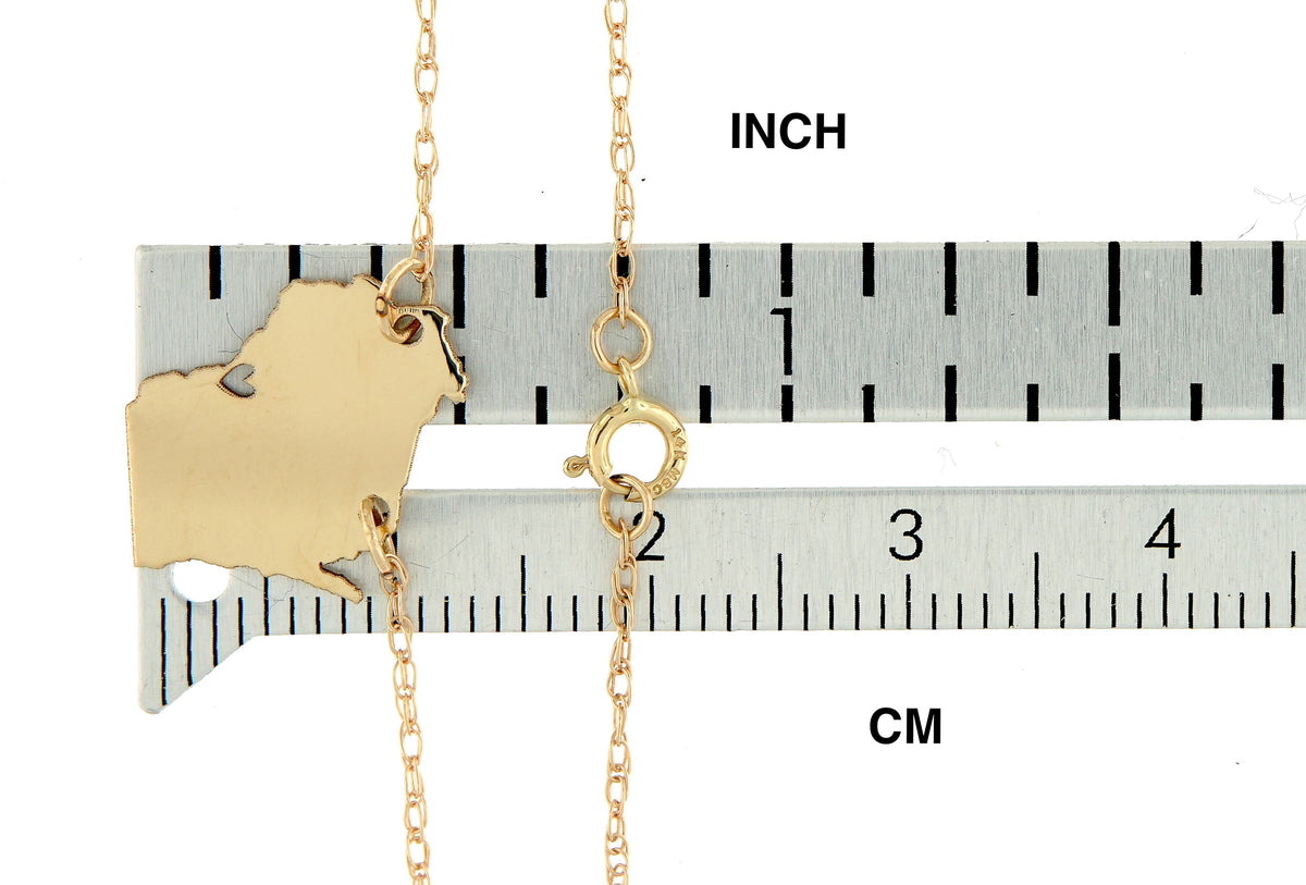 14k gold 10k gold silver wisconsin wi state map necklace heart personalized city