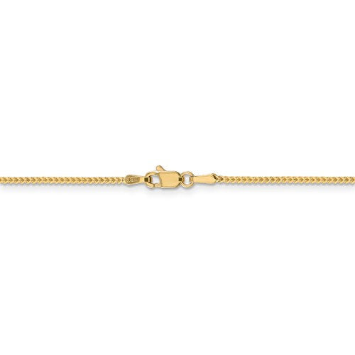 14k yellow gold 1mm franco bracelet anklet choker necklace pendant chain