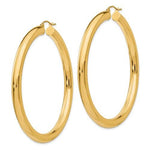 Load image into Gallery viewer, 14k Yellow Gold Classic Round Hoop Earrings Lightweight 60mm 55mm 48mm 43mm 40mm 35mm 30mm x 5mm
