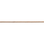 Load image into Gallery viewer, 14k Rose Gold 1.4mm Diamond Cut Spiga Wheat Bracelet Anklet Choker Necklace Pendant Chain
